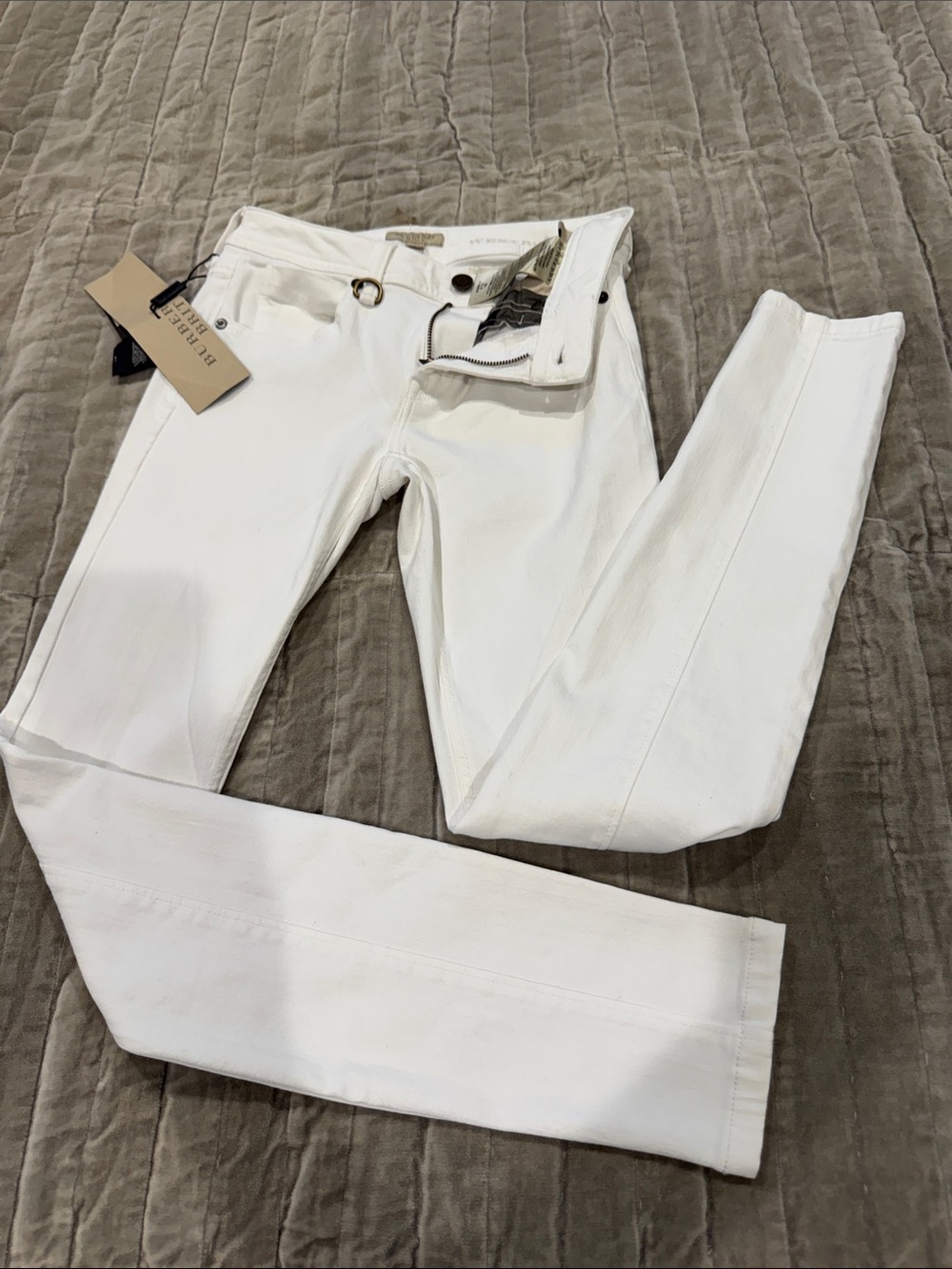 Burberry Off-White Women's Skinny Jeans size 26 - Picture 9 of 9